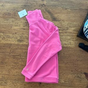 Dudley Stephens Park Slope Turtleneck (Terry Fleece) in Bubble Gum Pink, size XL